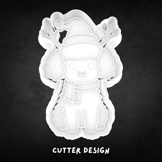Christmas Dog 01 Cookie Cutter and Stamp