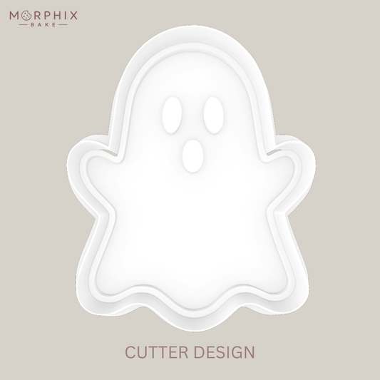 Classic Ghost Cookie Cutter and Stamp