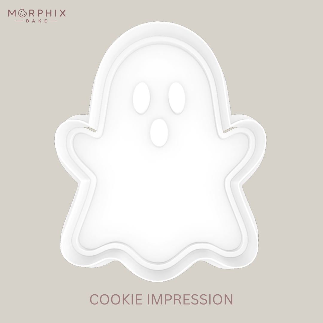 Classic Ghost Cookie Cutter and Stamp