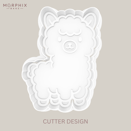 Alpaca Cookie Cutter & Stamp