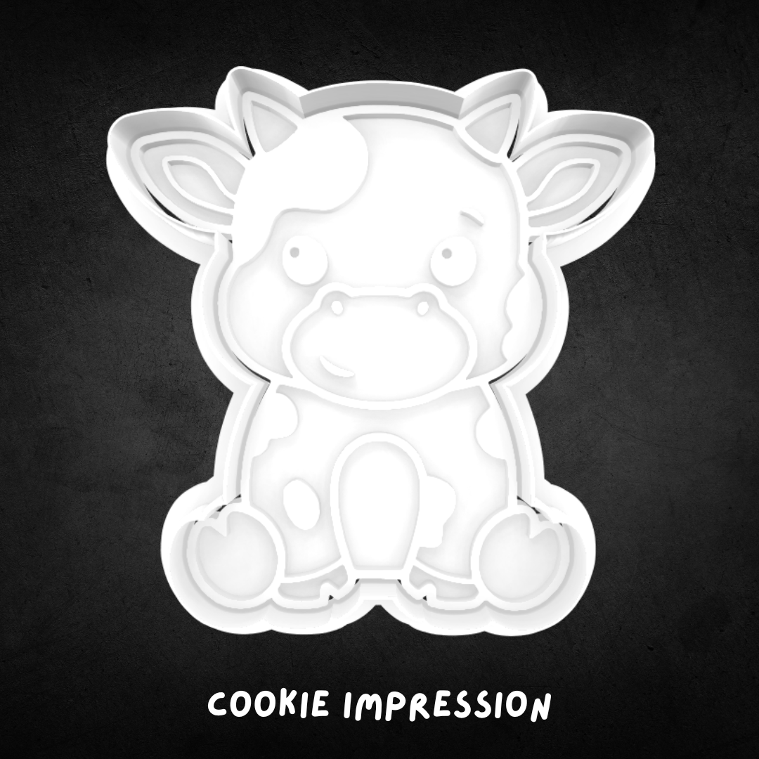 Cow Cookie Cutter and Stamp