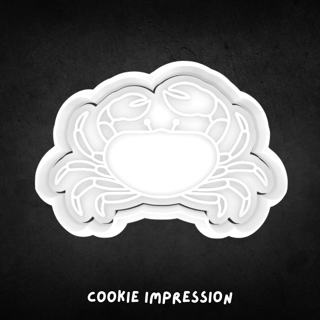 Crab Cookie Cutter and Stamp