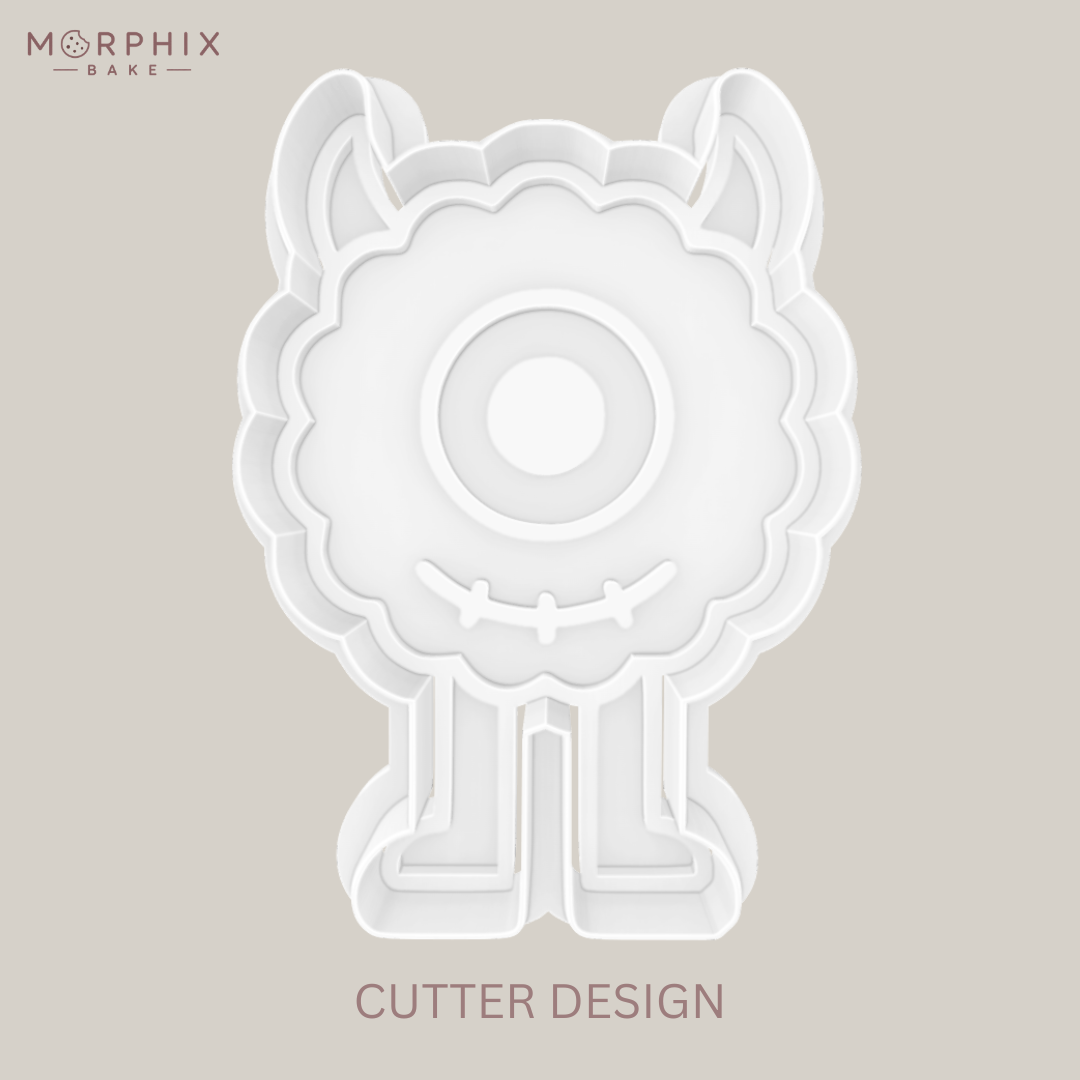 Cute One-Eyed Monster Cookie Cutter and Stamp