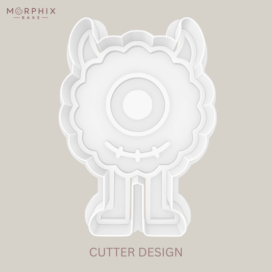 Cute One-Eyed Monster Cookie Cutter and Stamp