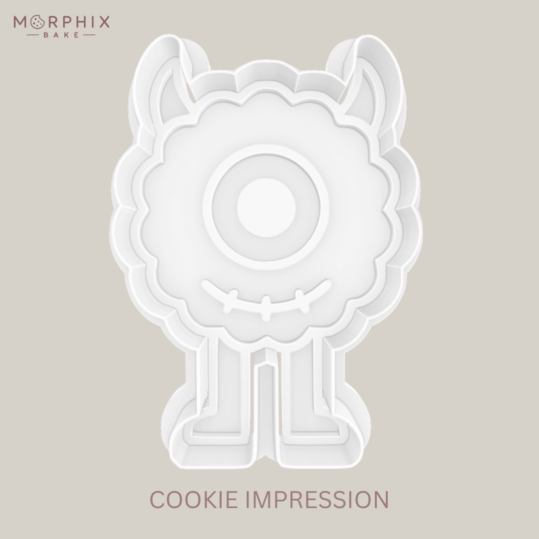 Cute One-Eyed Monster Cookie Cutter and Stamp