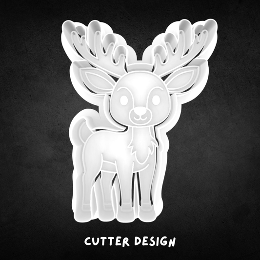 Reindeer Cookie Cutter and Stamp