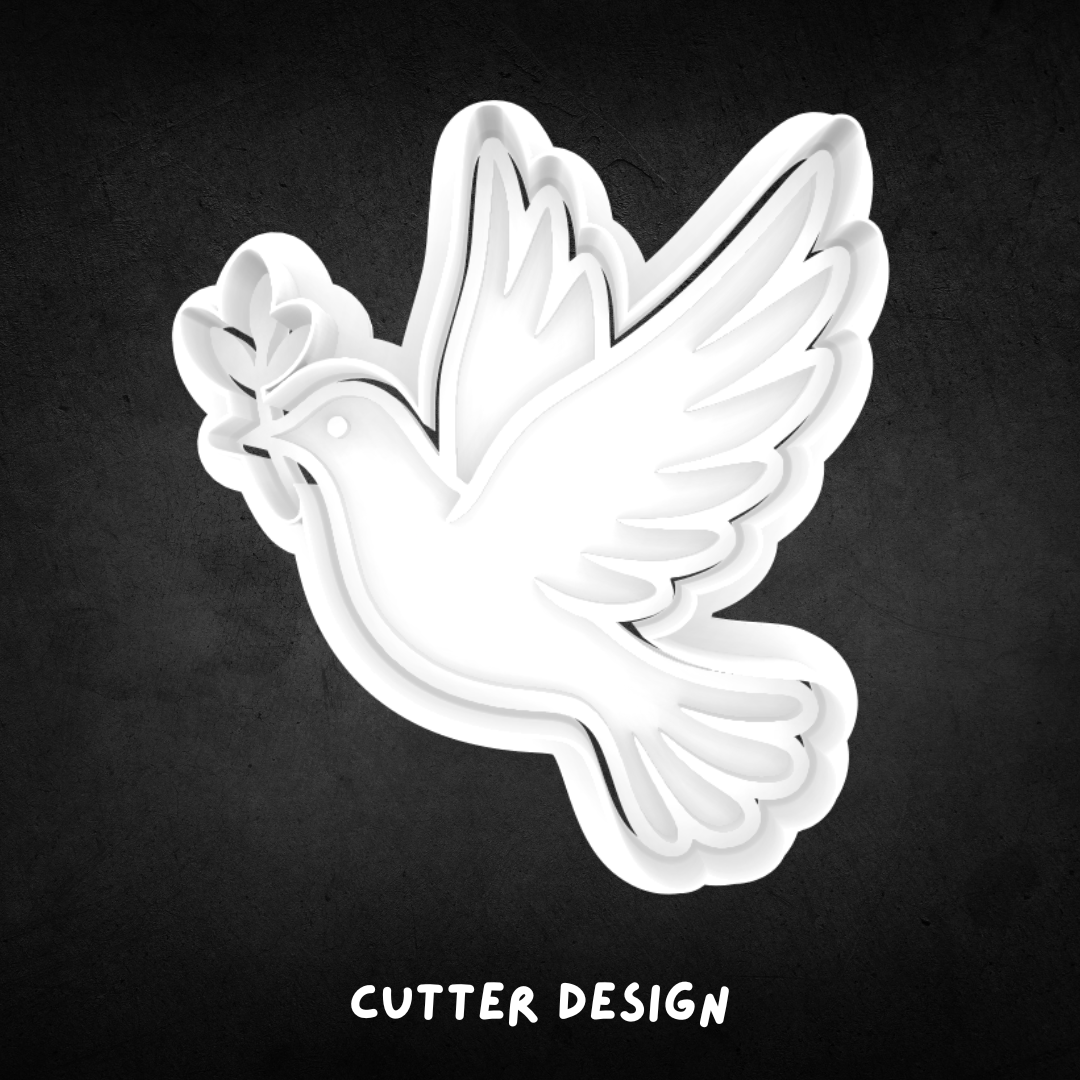 Dove Cookie Cutter and Stamp