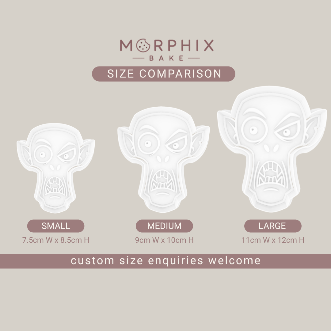 Gothic Folklore Vampire Cookie Cutter and Stamp