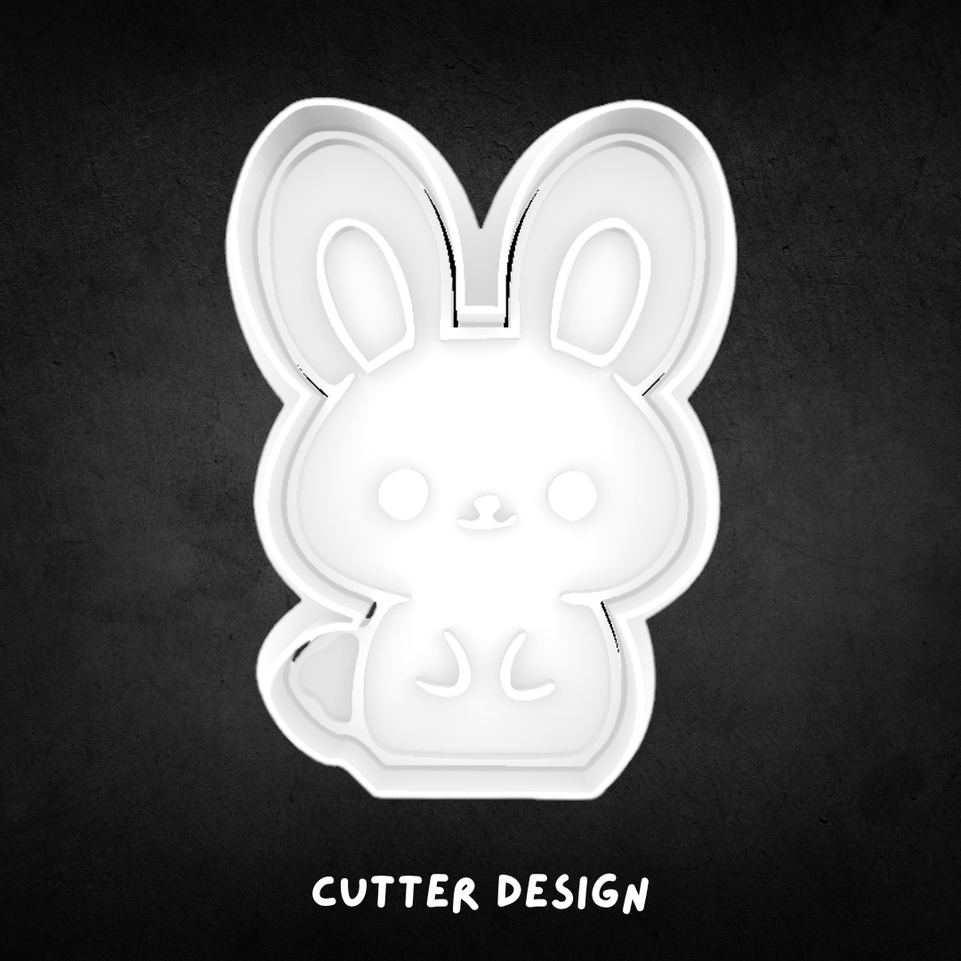 Easter Bunny Cookie Cutter and Stamp