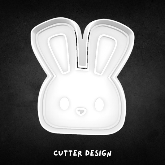 Easter Bunny Face Cookie Cutter and Stamp