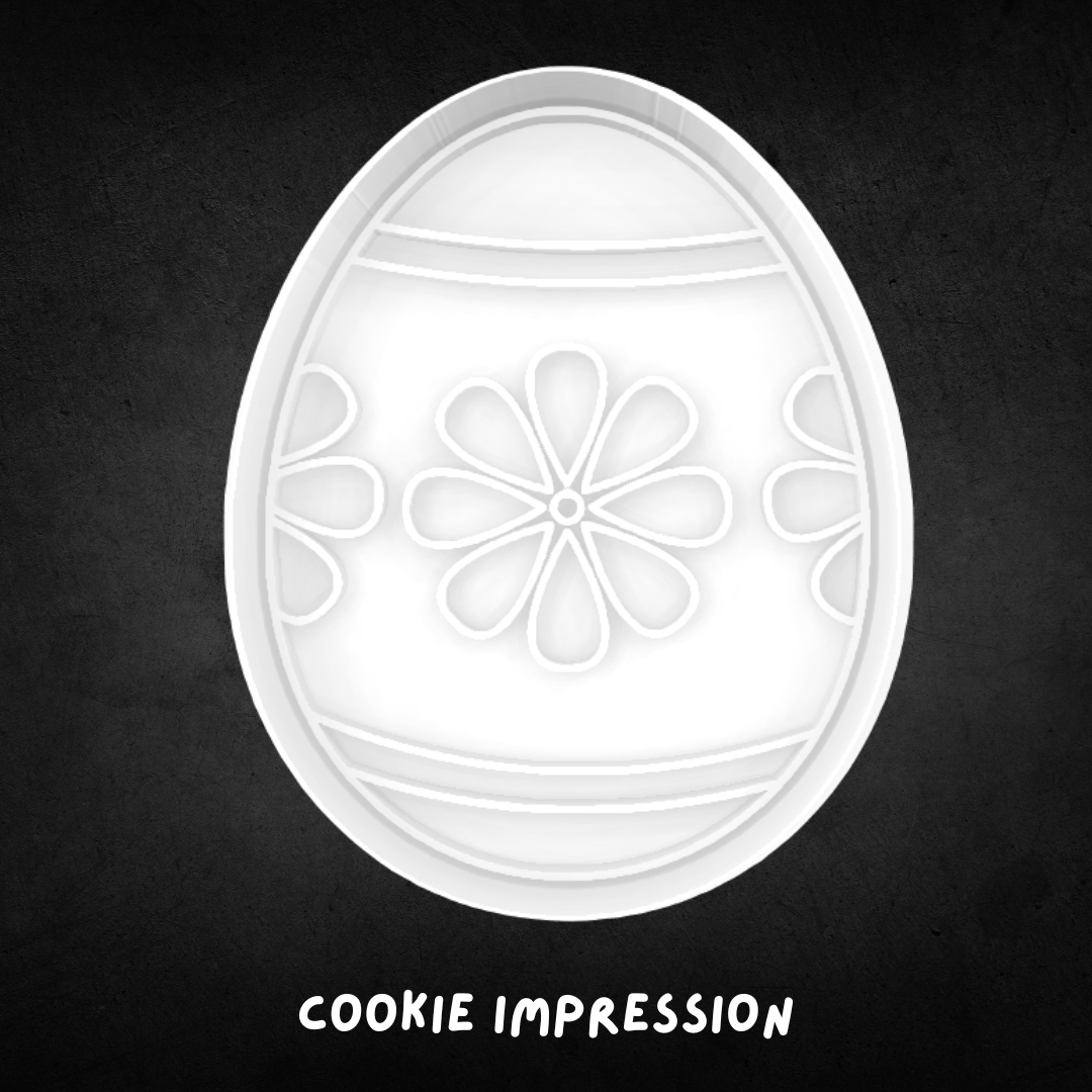 Easter Egg 08 Cookie Cutter and Stamp
