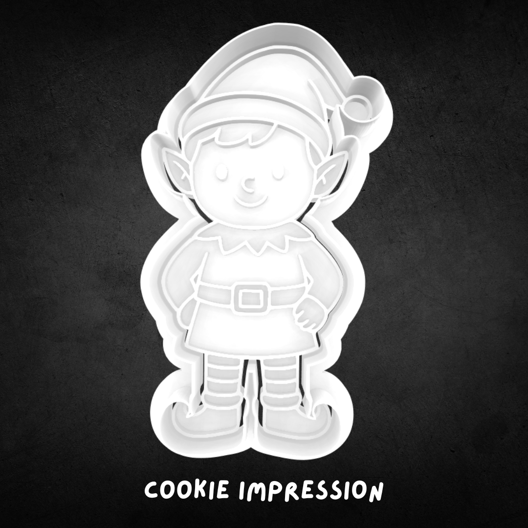 Christmas Elf 01 Cookie Cutter and Stamp