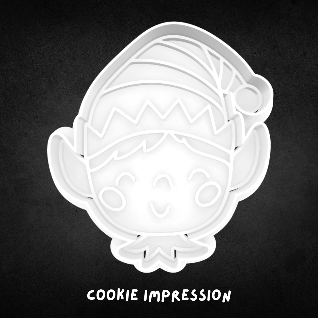Christmas Elf 02 Cookie Cutter and Stamp
