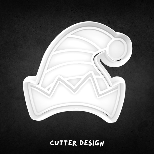 Christmas Elf Hat Cookie Cutter and Stamp