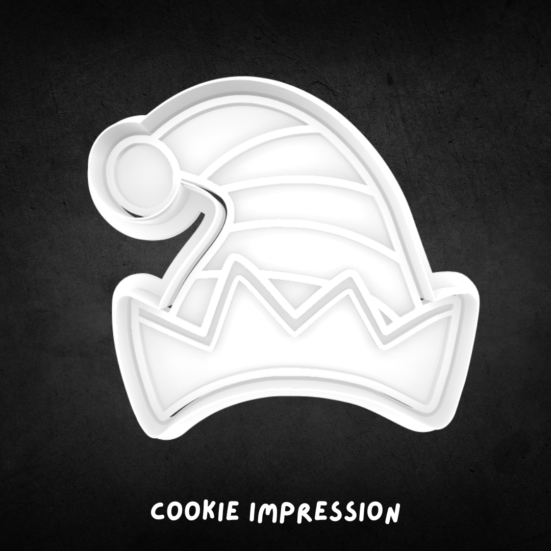 Christmas Elf Hat Cookie Cutter and Stamp