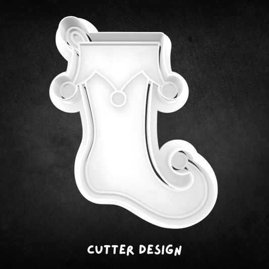 Christmas Elf Stocking Cookie Cutter and Stamp