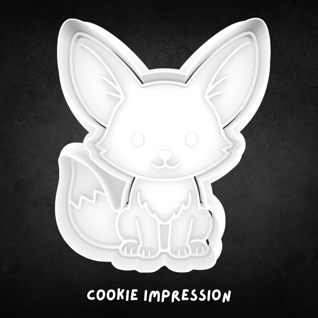 Fennec Fox 02 Cookie Cutter and Stamp