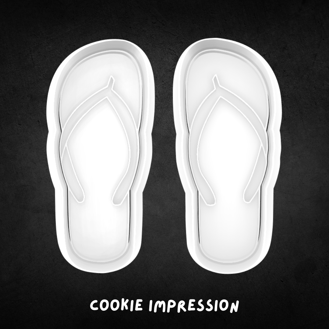 Flip Flops Cookie Cutter and Stamp