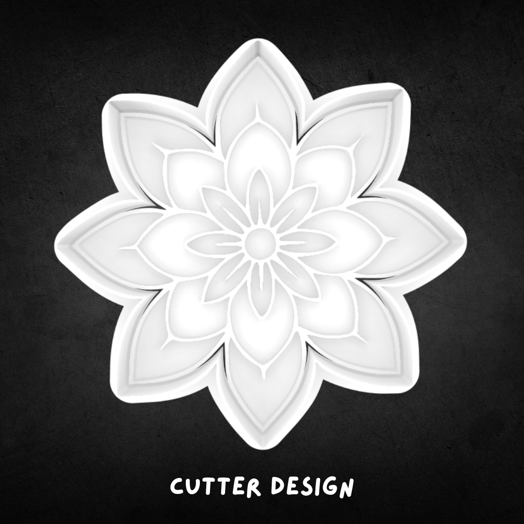 Flower 03 Cookie Cutter and Stamp