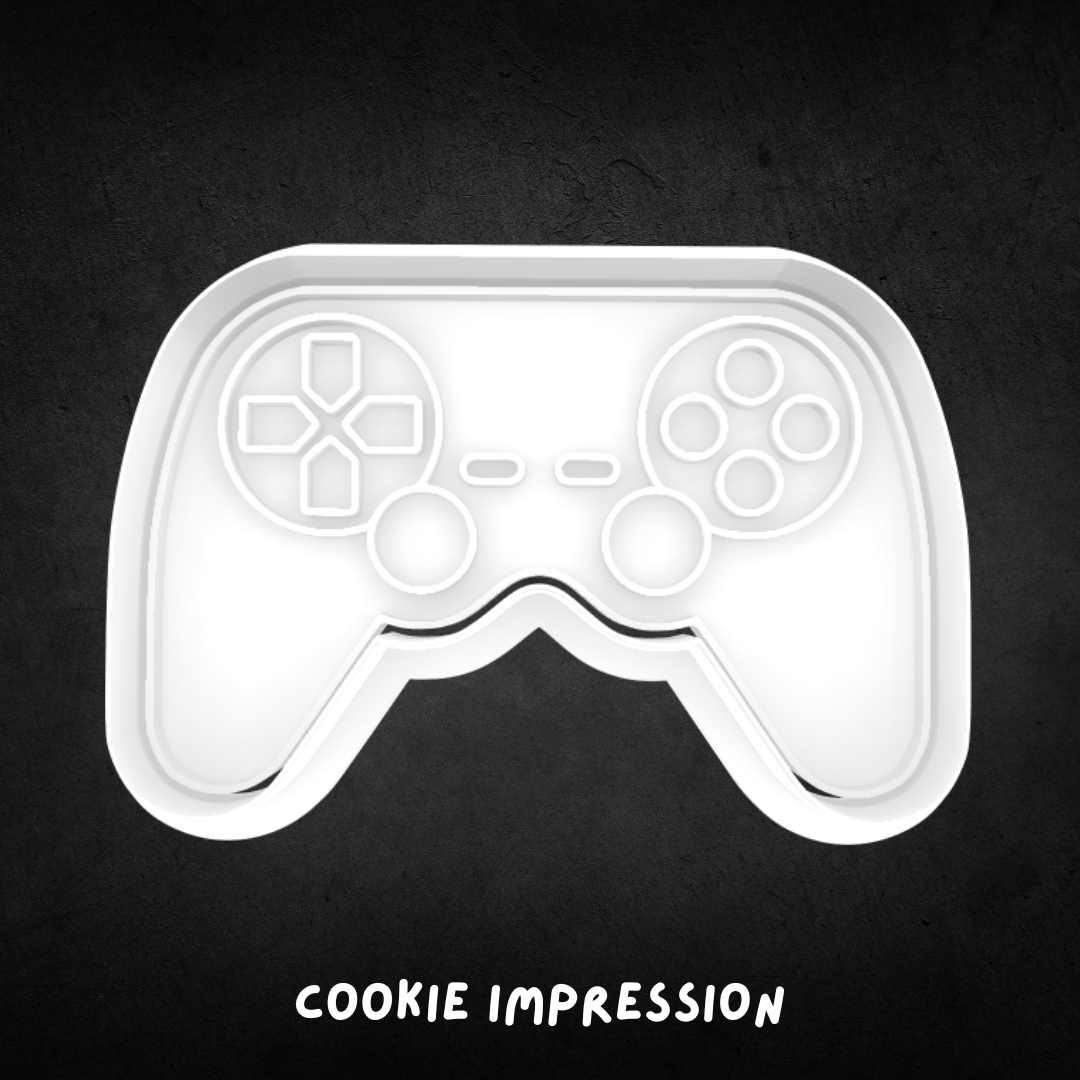 Gaming Controller Cookie Cutter and Stamp