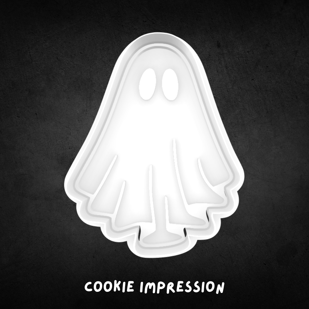 Halloween Ghost 03 Cookie Cutter and Stamp