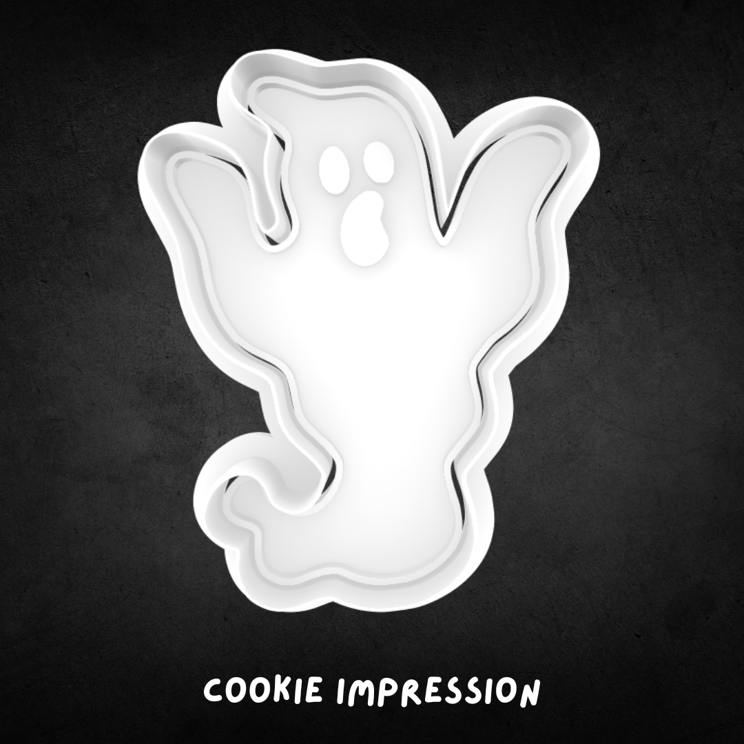 Halloween Ghost 04 Cookie Cutter and Stamp
