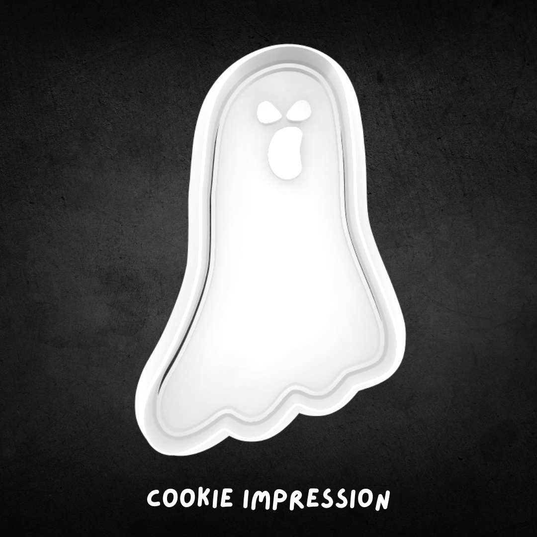 Halloween Ghost 06 Cookie Cutter and Stamp