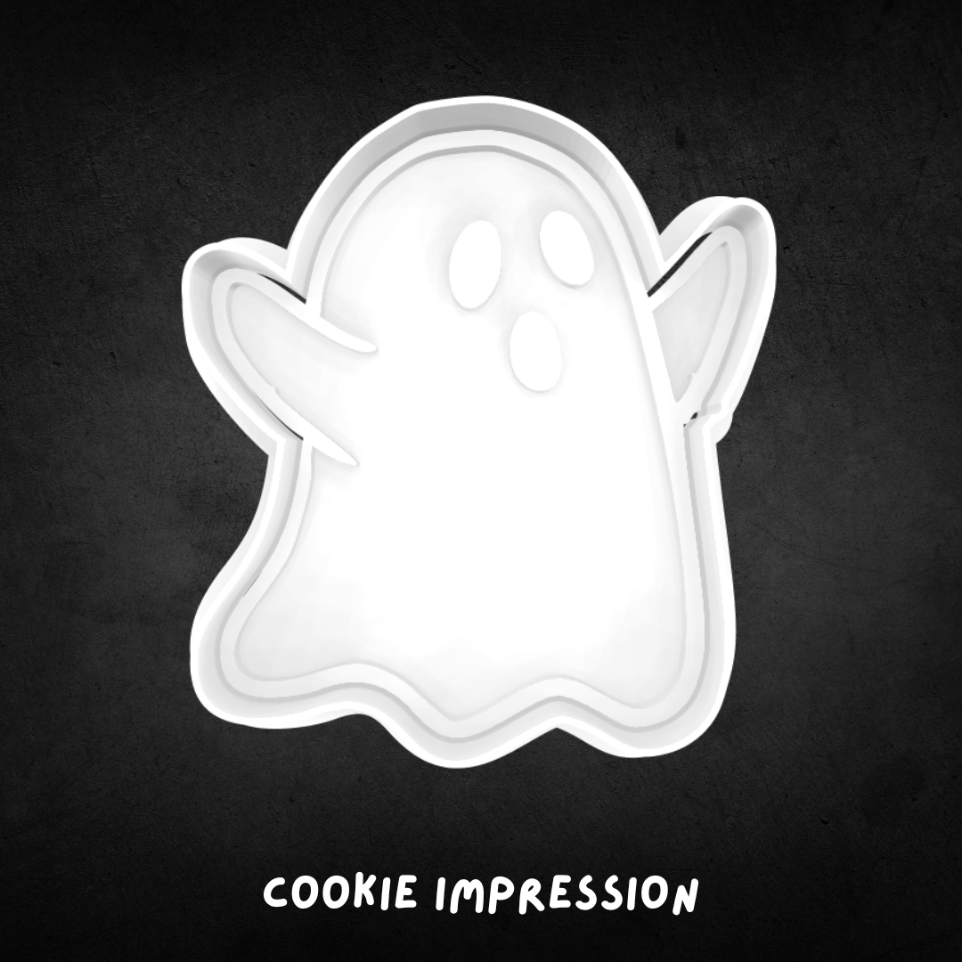 Halloween Ghost 07 Cookie Cutter and Stamp