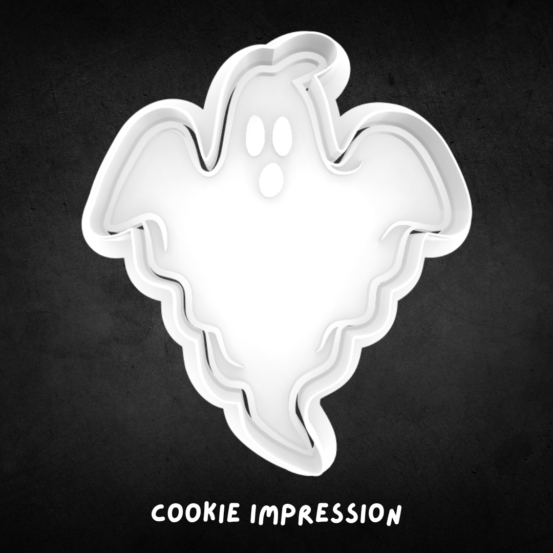 Halloween Ghost 08 Cookie Cutter and Stamp