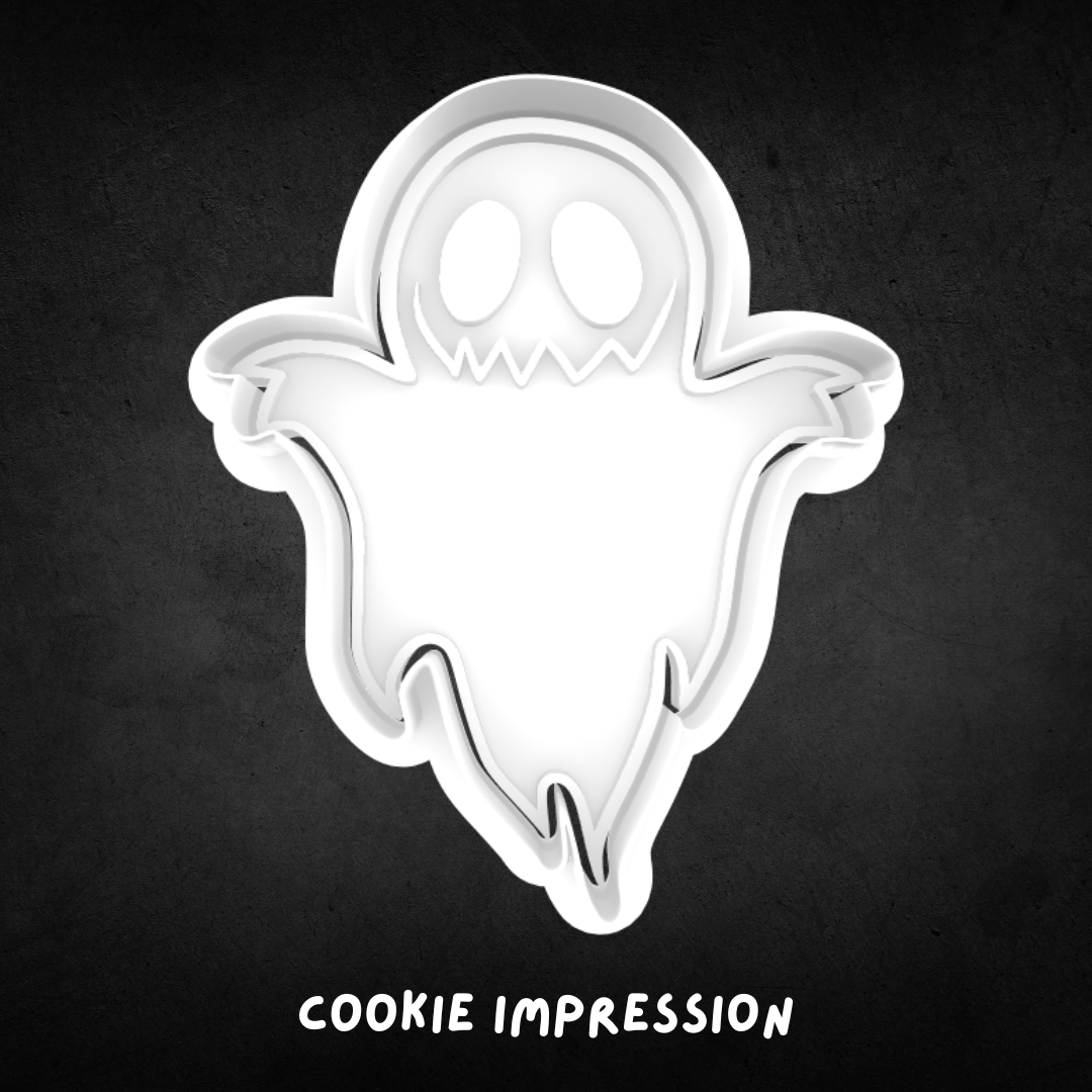 Halloween Ghost 09 Cookie Cutter and Stamp
