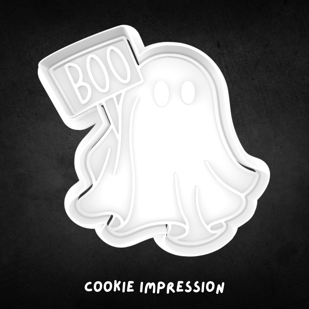 Halloween Ghost 12 Cookie Cutter and Stamp