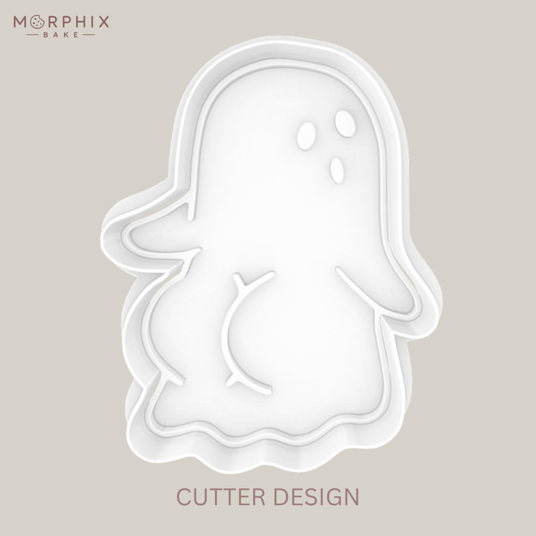 Ghost with Boo-ty Cookie Cutter and Stamp