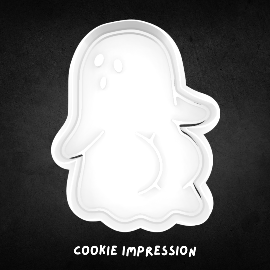 Halloween Ghost with Boo-ty Cookie Cutter and Stamp