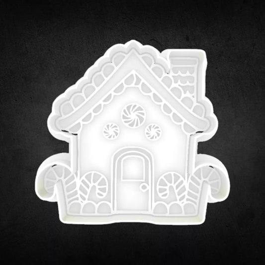 Christmas Gingerbread House Cookie Cutter and Stamp