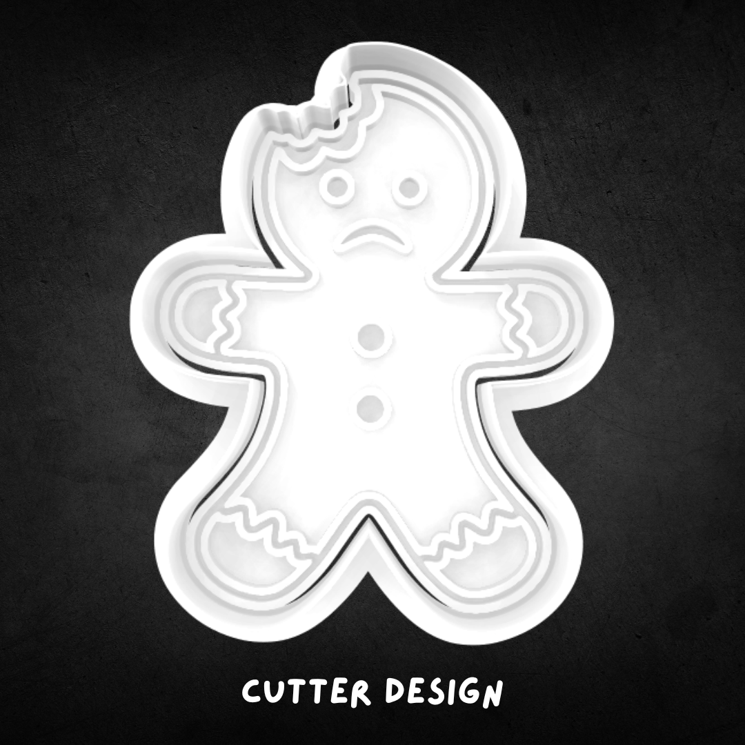 Christmas Gingerbread Man 02 Cookie Cutter and Stamp