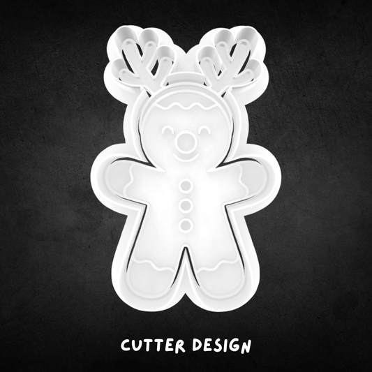 Christmas Gingerbread Man 04 Cookie Cutter and Stamp