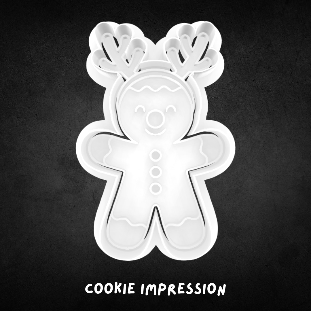 Christmas Gingerbread Man 04 Cookie Cutter and Stamp