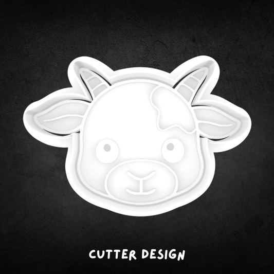 Goat Face 02 Cookie Cutter and Stamp