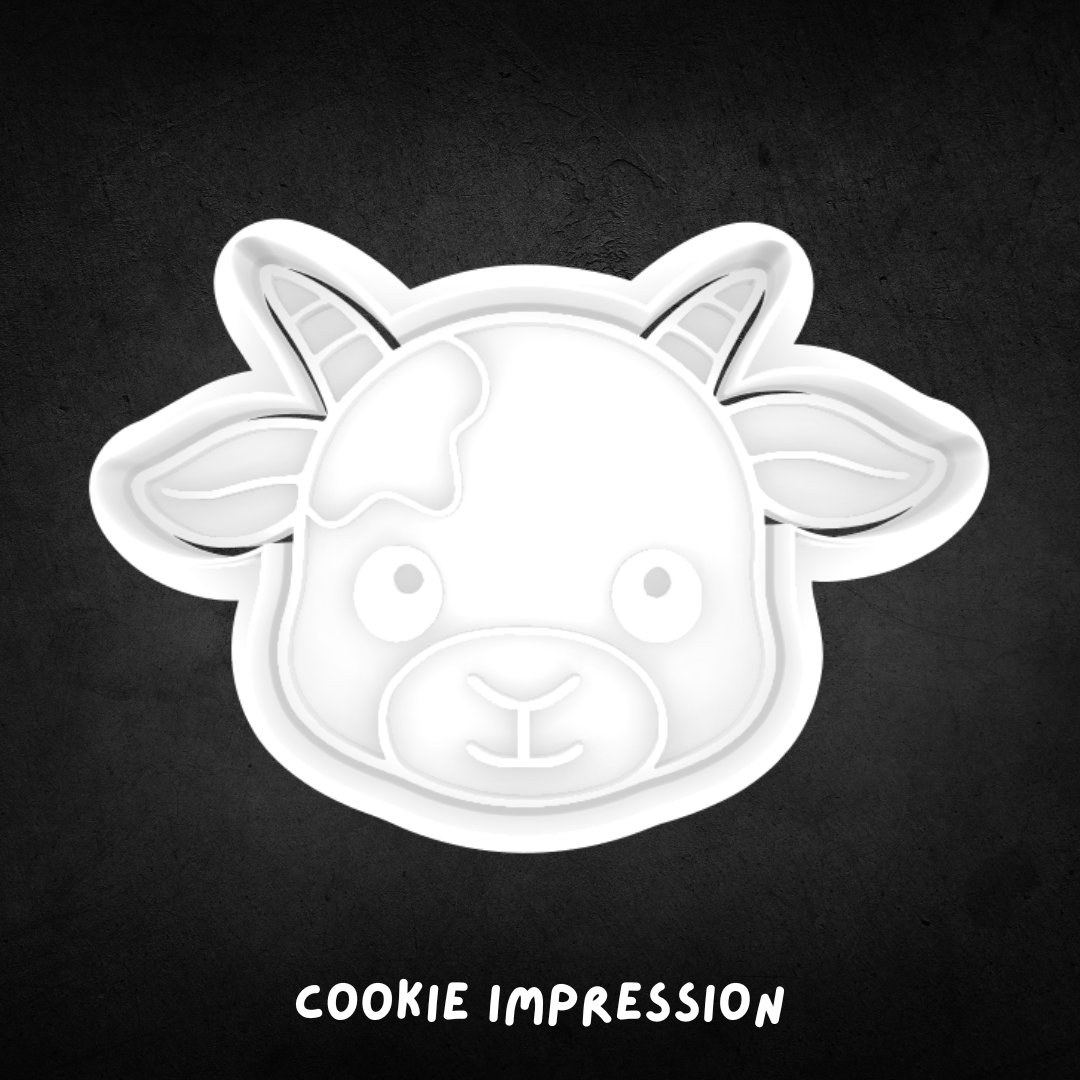 Goat Face 02 Cookie Cutter and Stamp