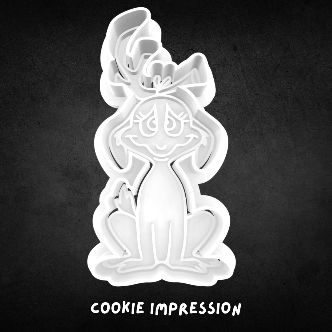 Max - Grinch Inspired Cookie Cutter and Stamp