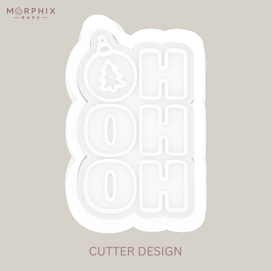 HO HO HO Cookie Cutter and Stamp