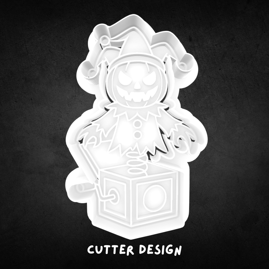 Halloween Jack in the Box Cookie Cutter and Stamp