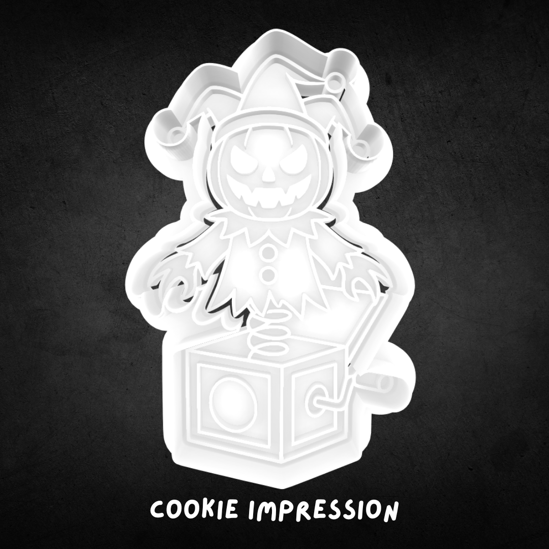 Halloween Jack in the Box Cookie Cutter and Stamp