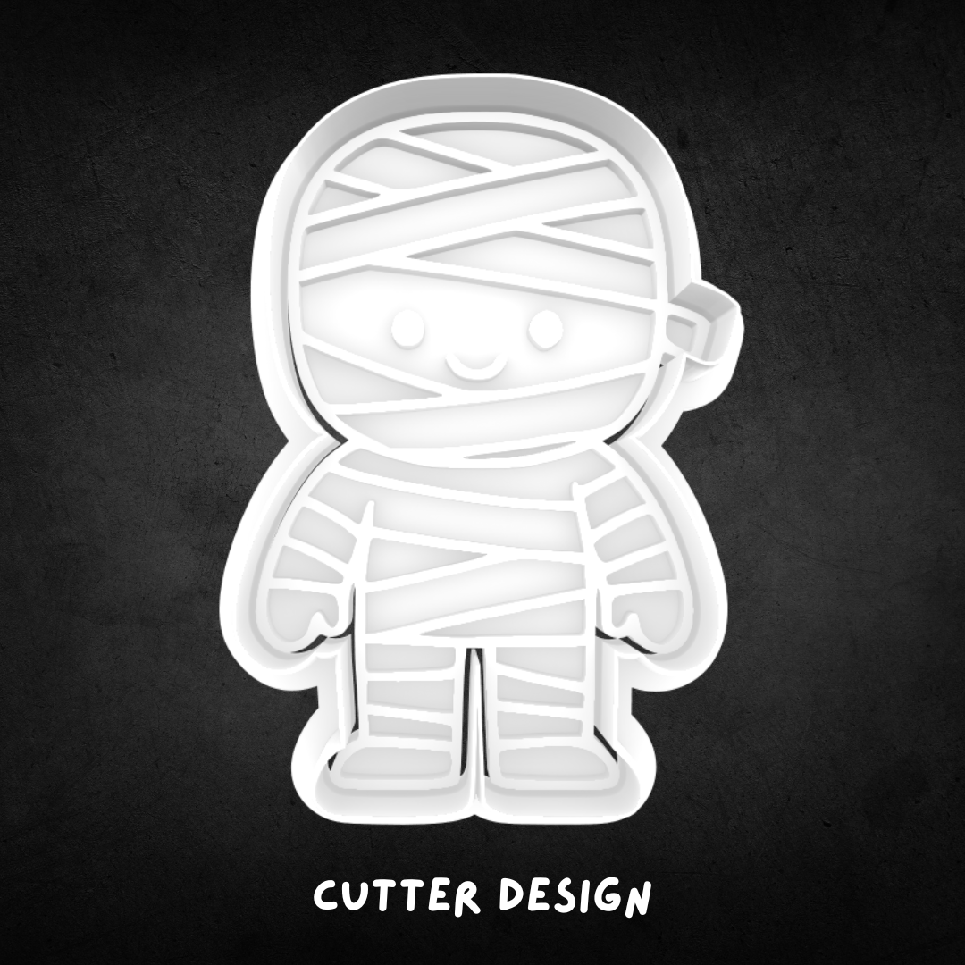 Halloween Mummy 01 Cookie Cutter and Stamp