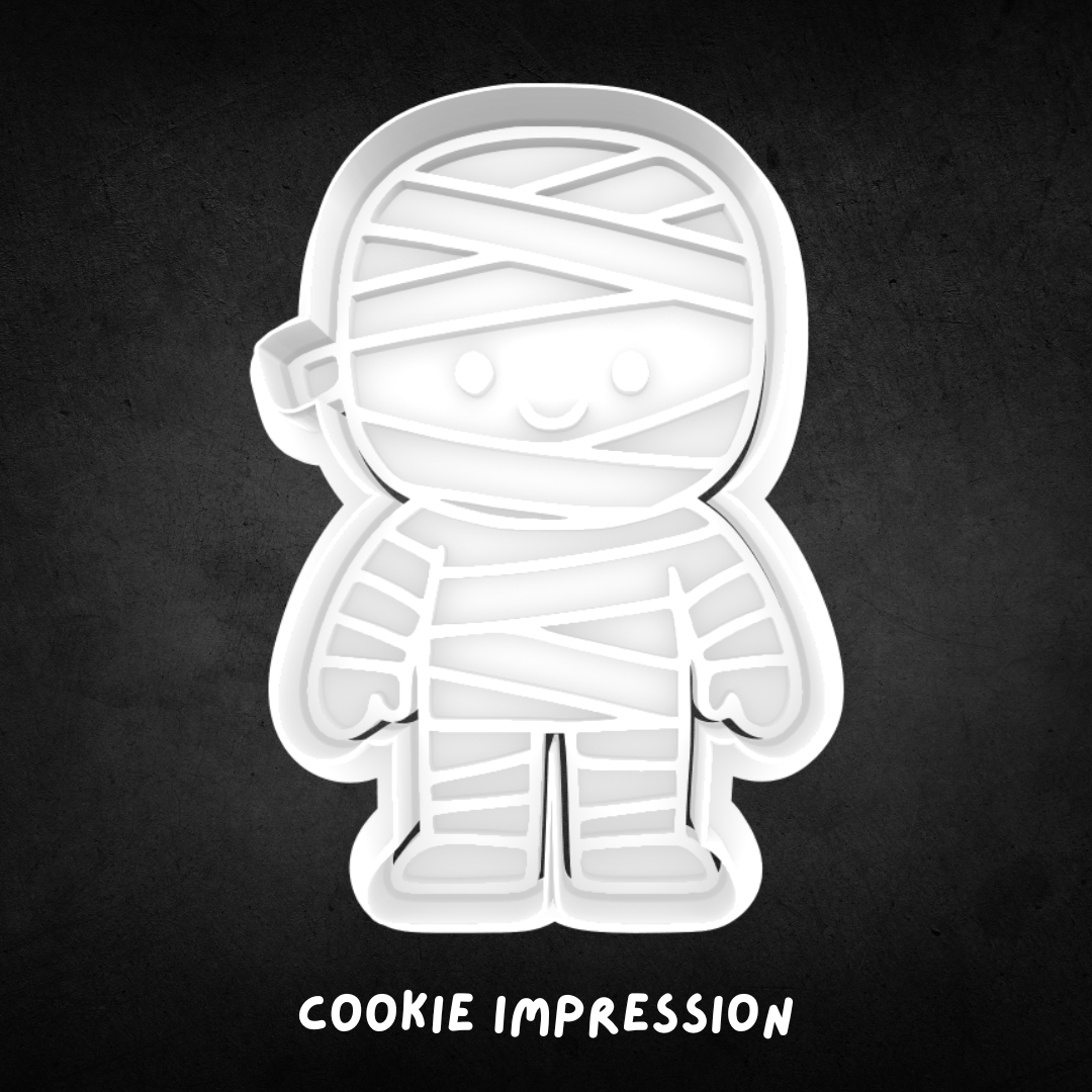 Halloween Mummy 01 Cookie Cutter and Stamp