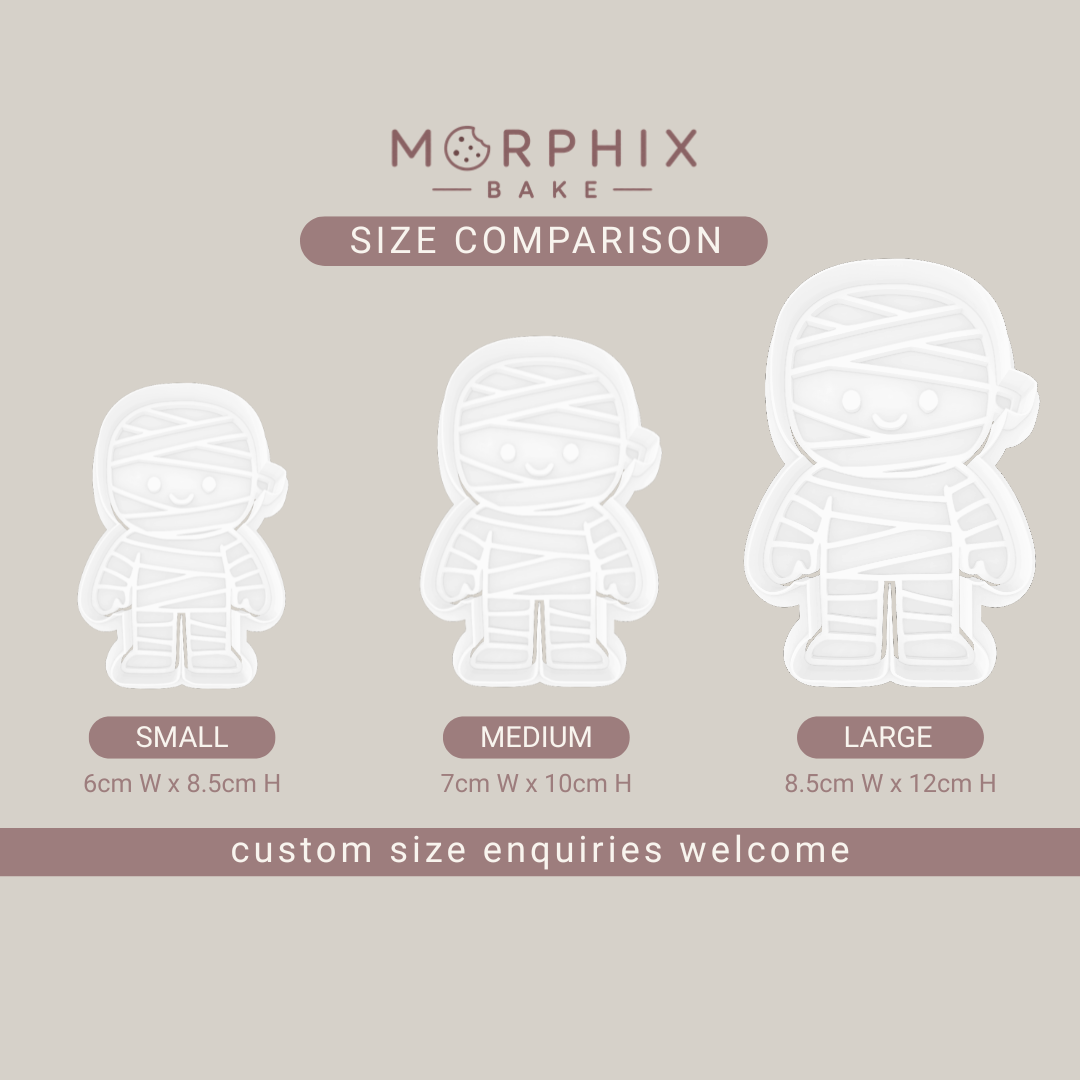 Halloween Mummy Cookie Cutter and Stamp