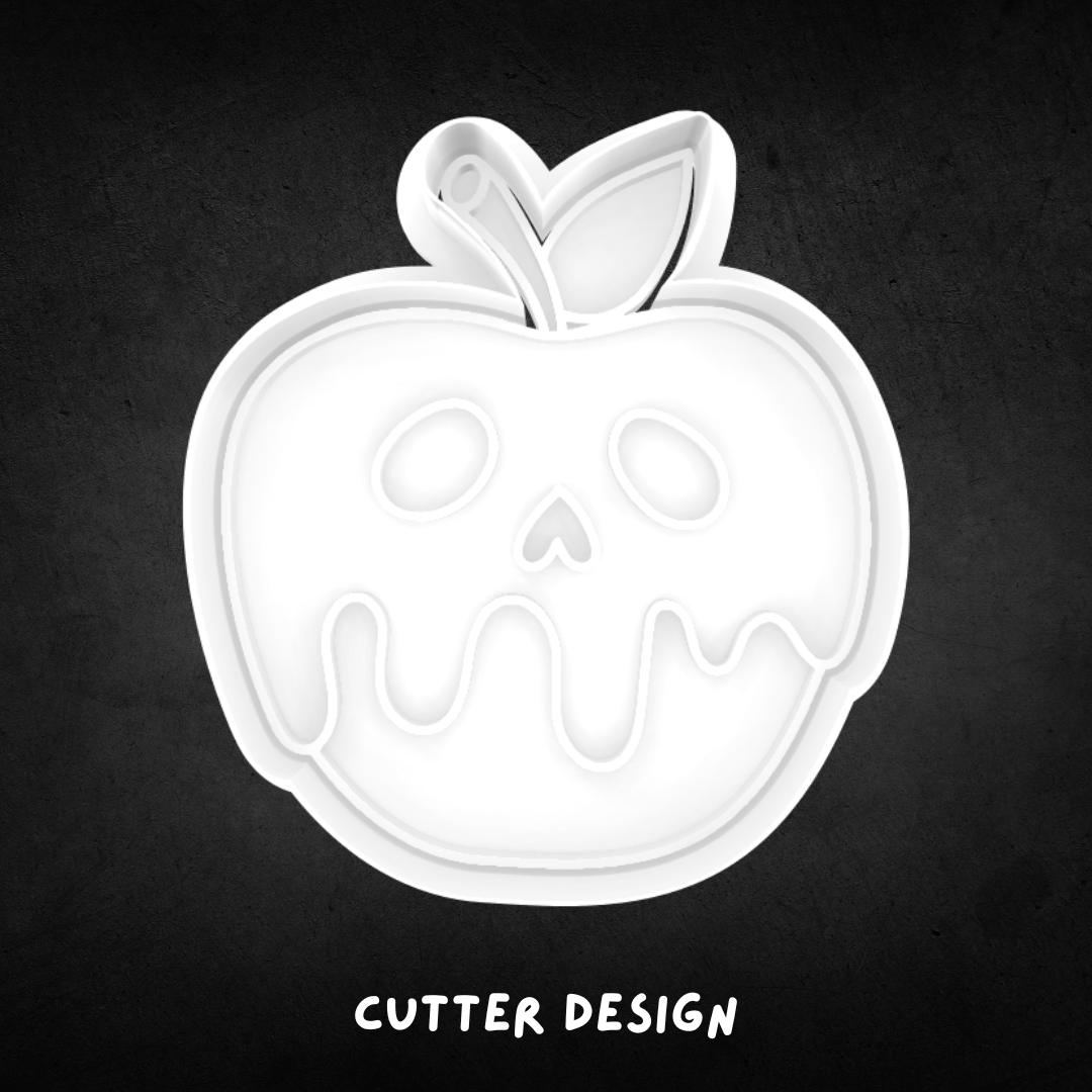 Halloween Spooky Apple Cookie Cutter and Stamp
