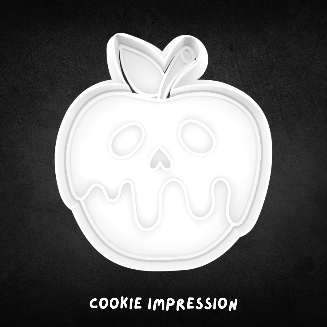 Halloween Spooky Apple Cookie Cutter and Stamp