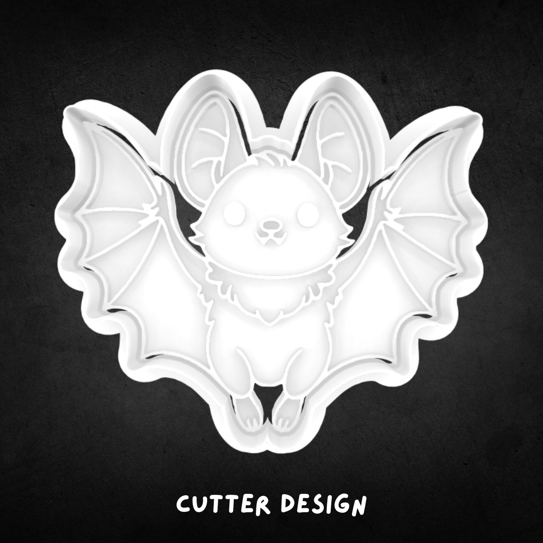 Bat Cookie Cutter and Stamp