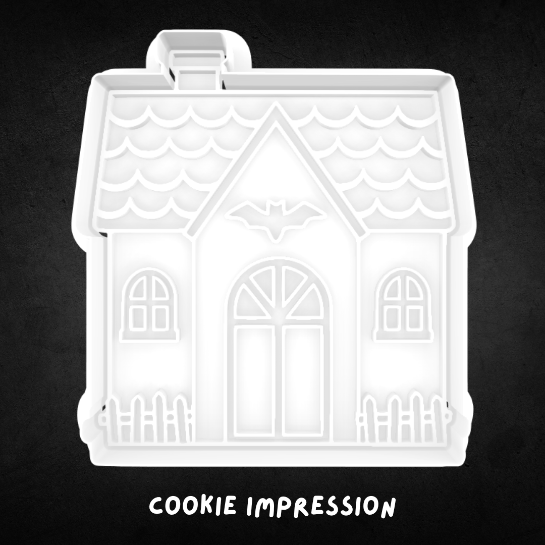 Halloween Haunted House 02 Cookie Cutter and Stamp